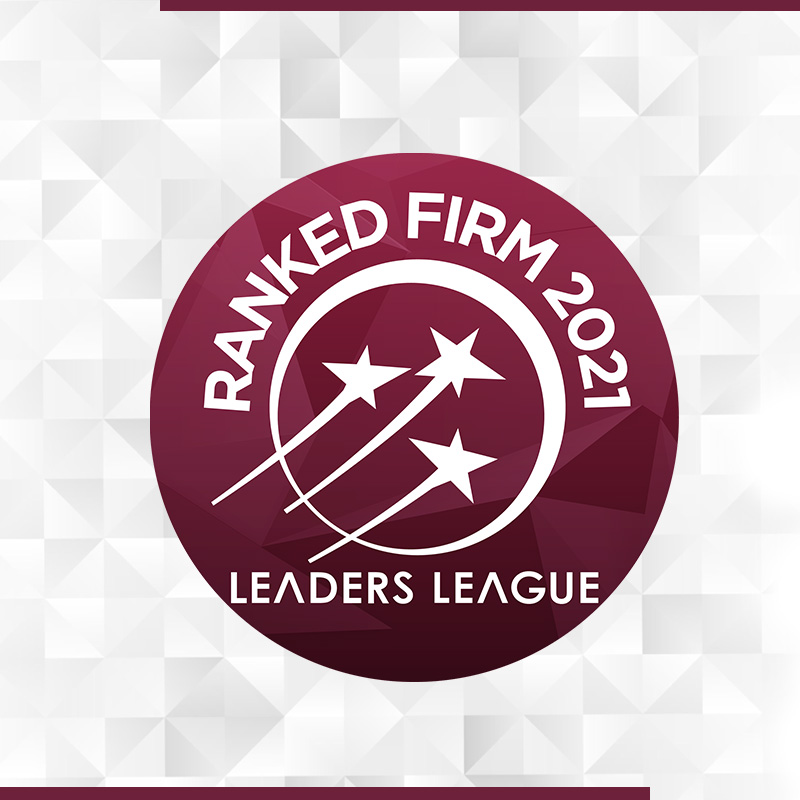 Read more about the article O escritório foi recomendado pelo prestigiado ranking Leaders League – Brasil/2021